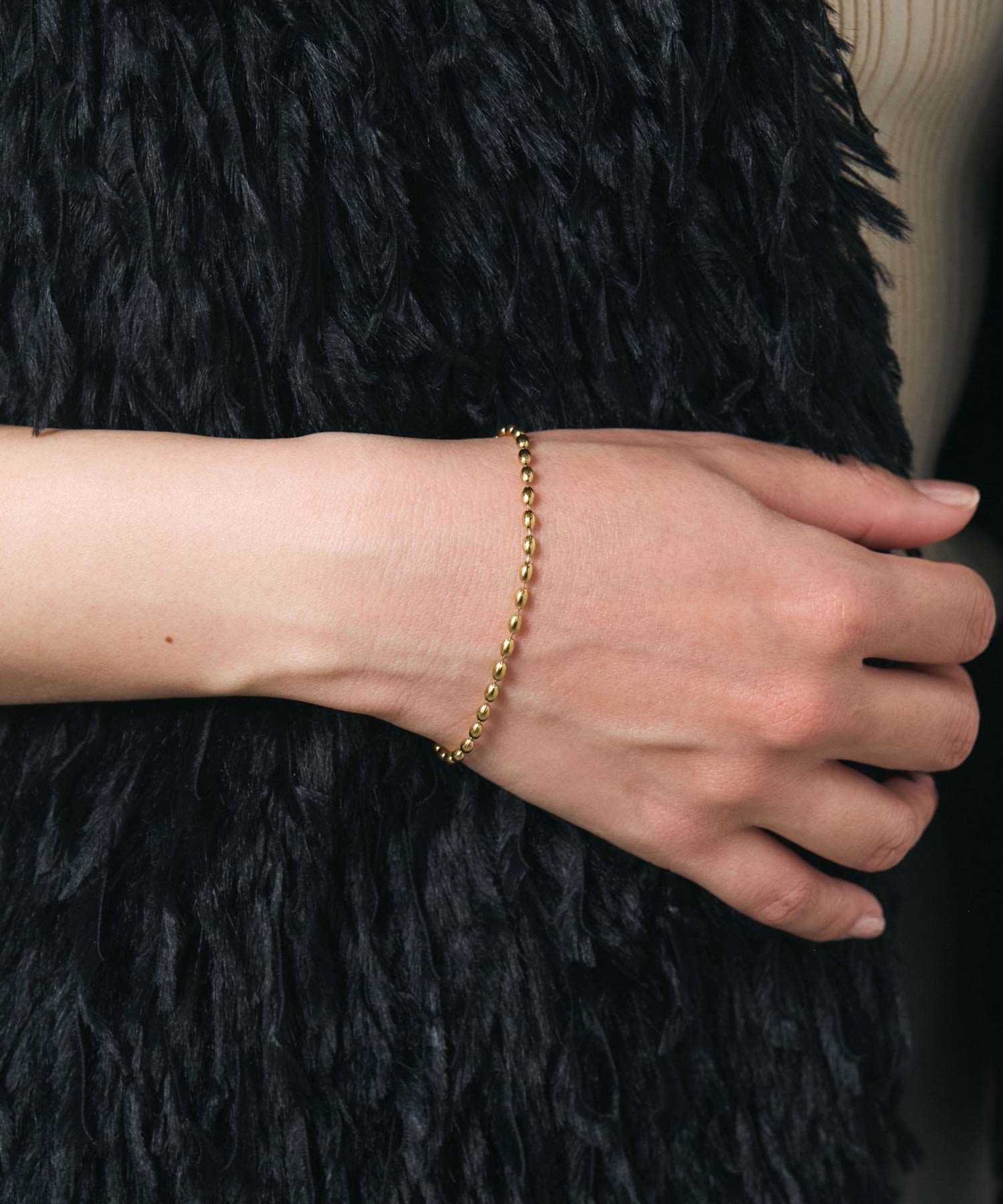 エッジオーバルチェーンステンレスブレスレット【MUK lucenzio】