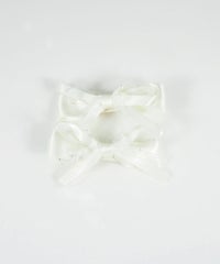 サテンダブルリボンへアクリップ