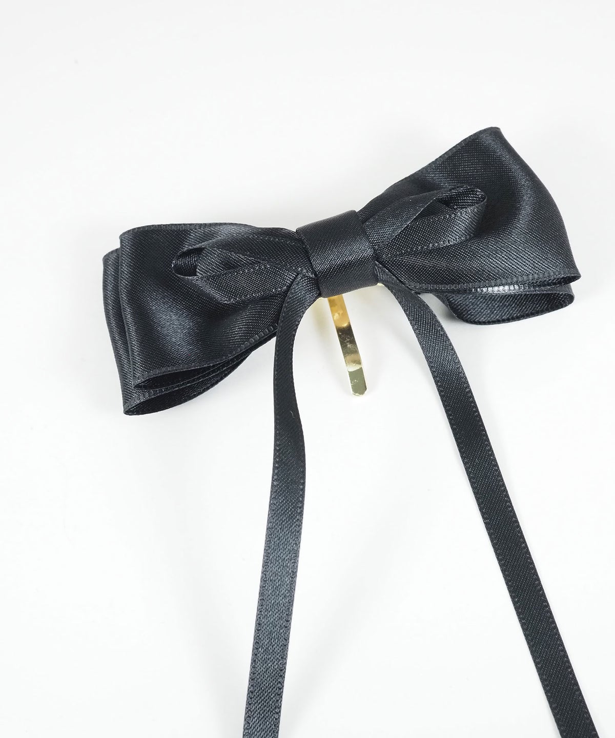 サテンリボンポニーフック