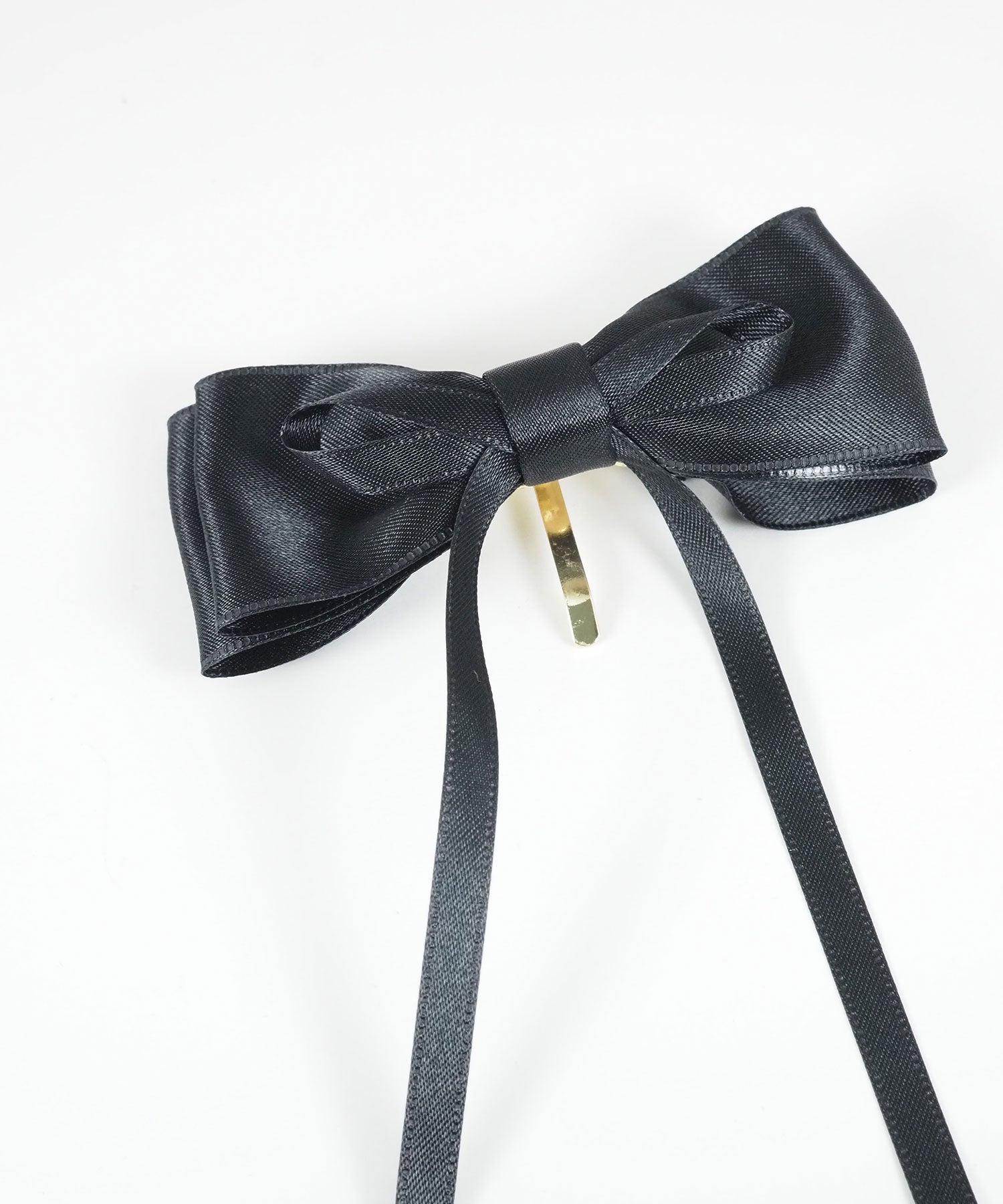 サテンリボンポニーフック