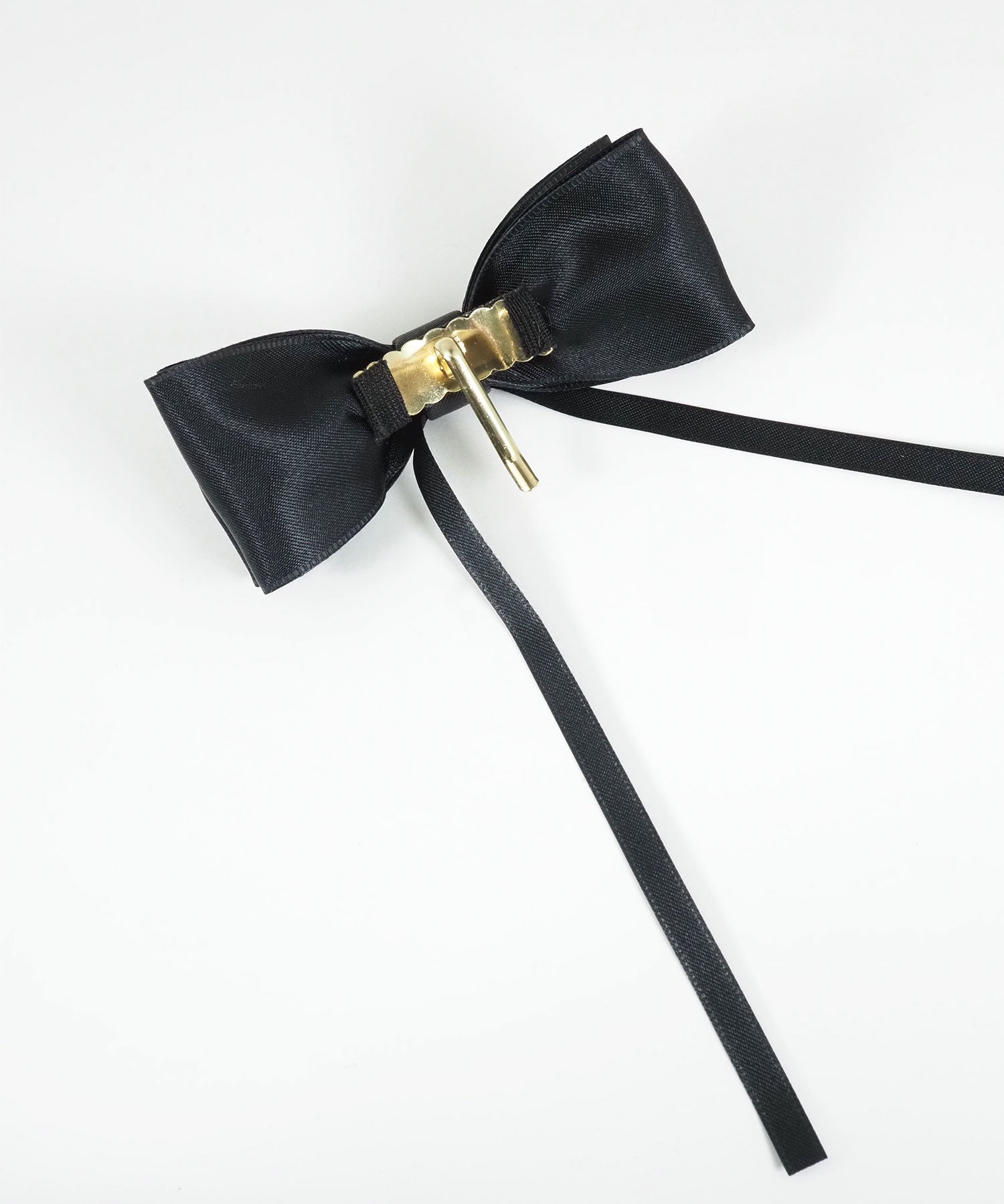 サテンリボンポニーフック