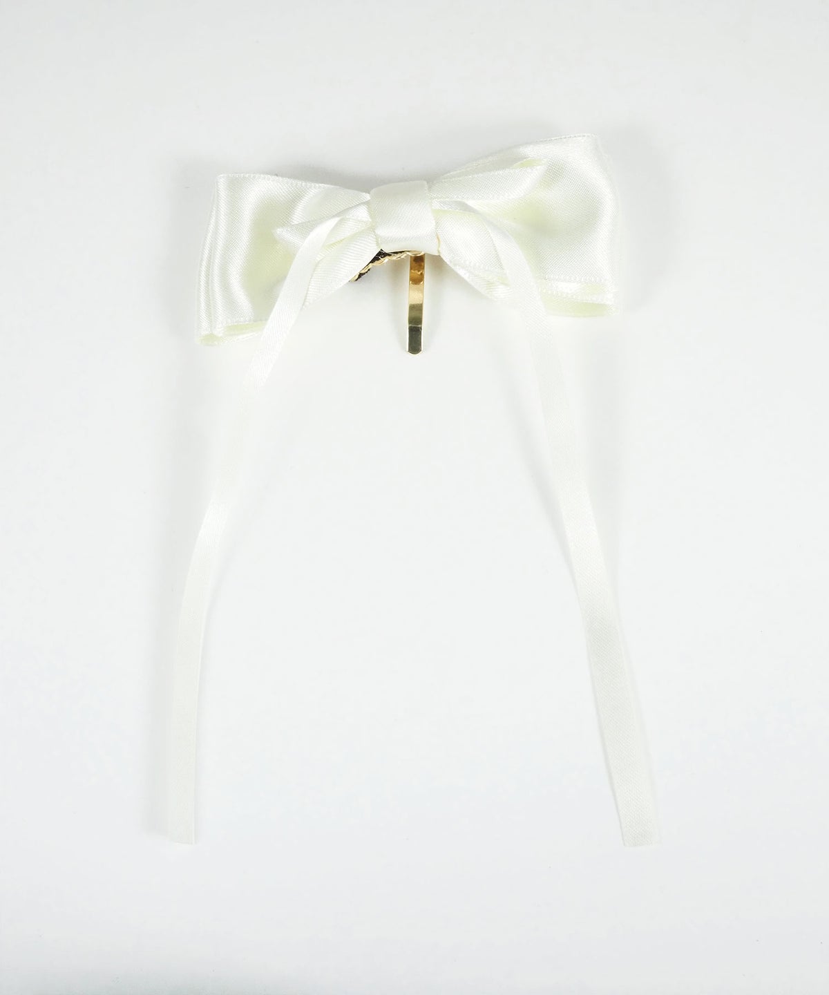 サテンリボンポニーフック