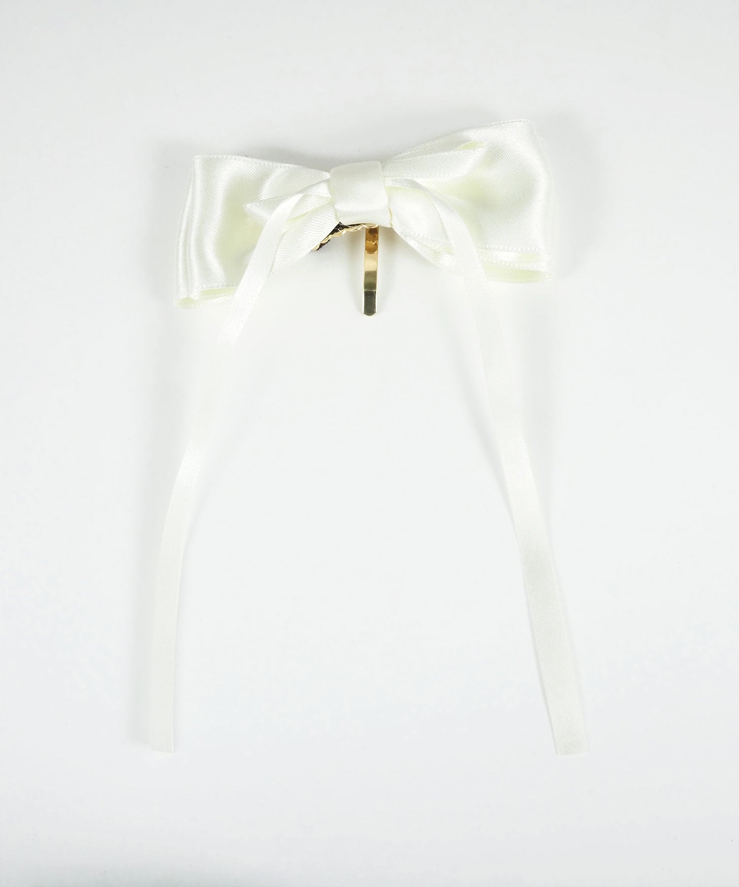 サテンリボンポニーフック