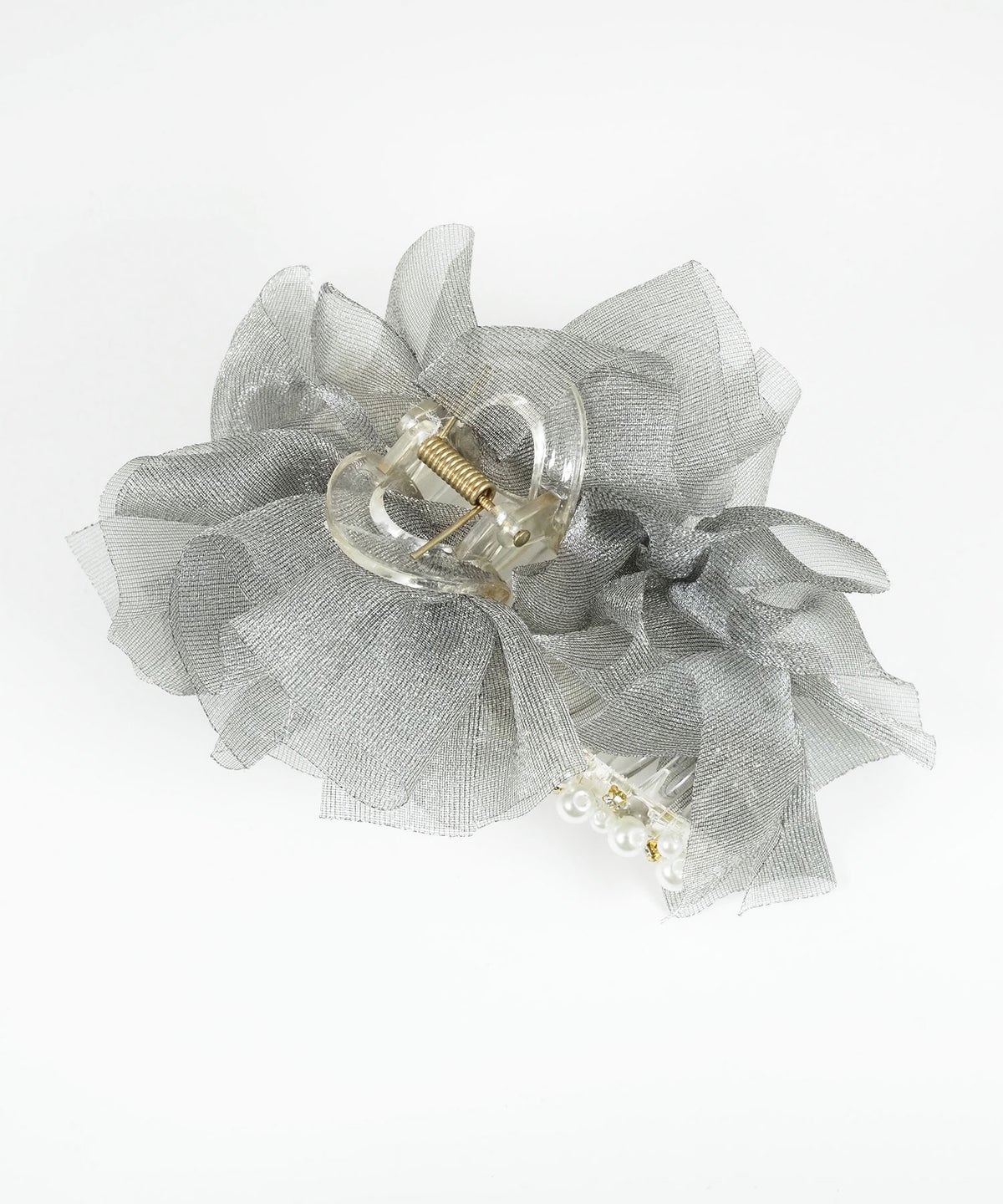 オーガンジーフリルバンスクリップ