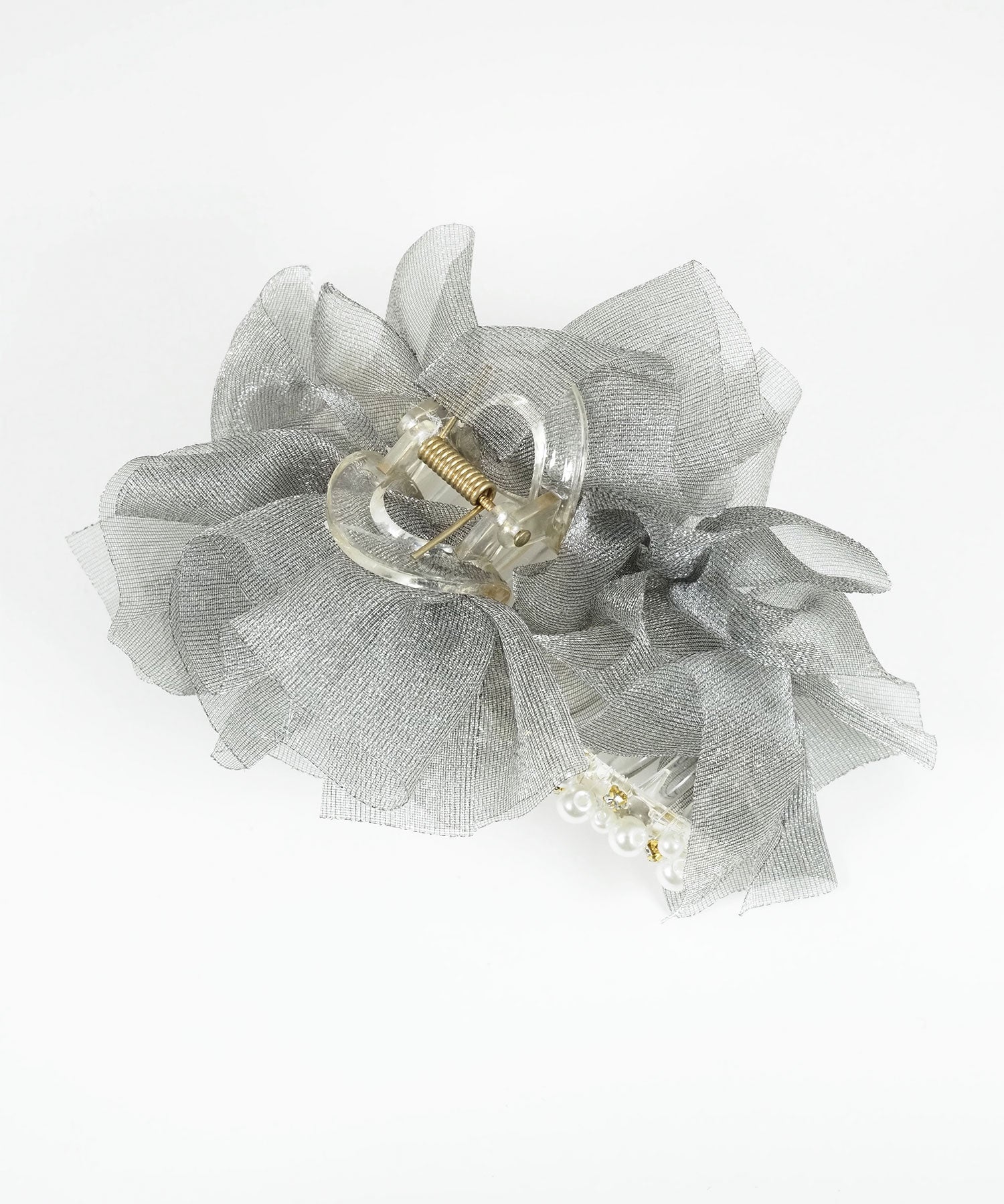 オーガンジーフリルバンスクリップ