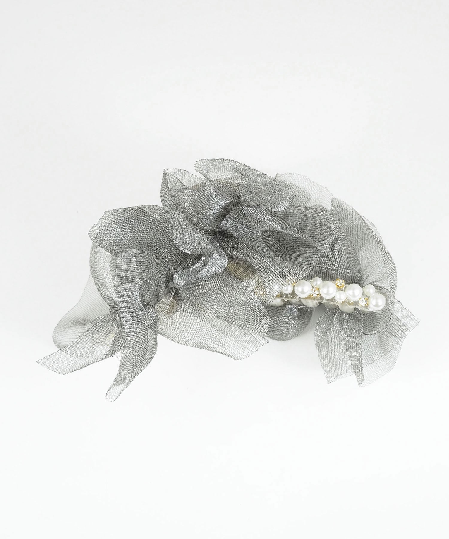 オーガンジーフリルバンスクリップ