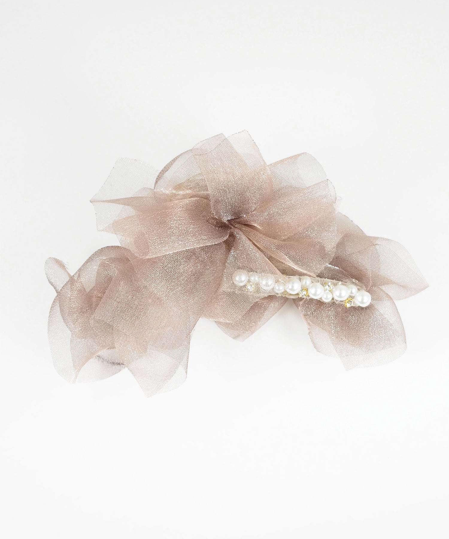 オーガンジーフリルバンスクリップ