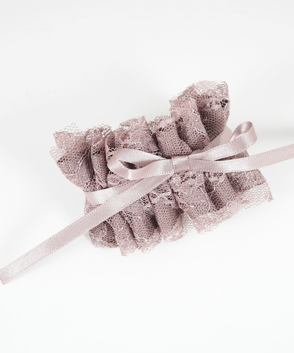 レースフリルリボンバレッタ