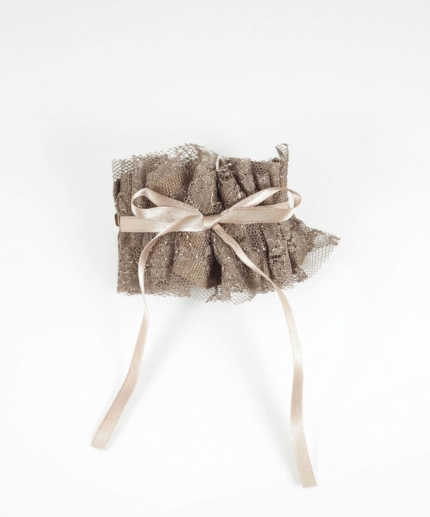 レースフリルリボンバレッタ