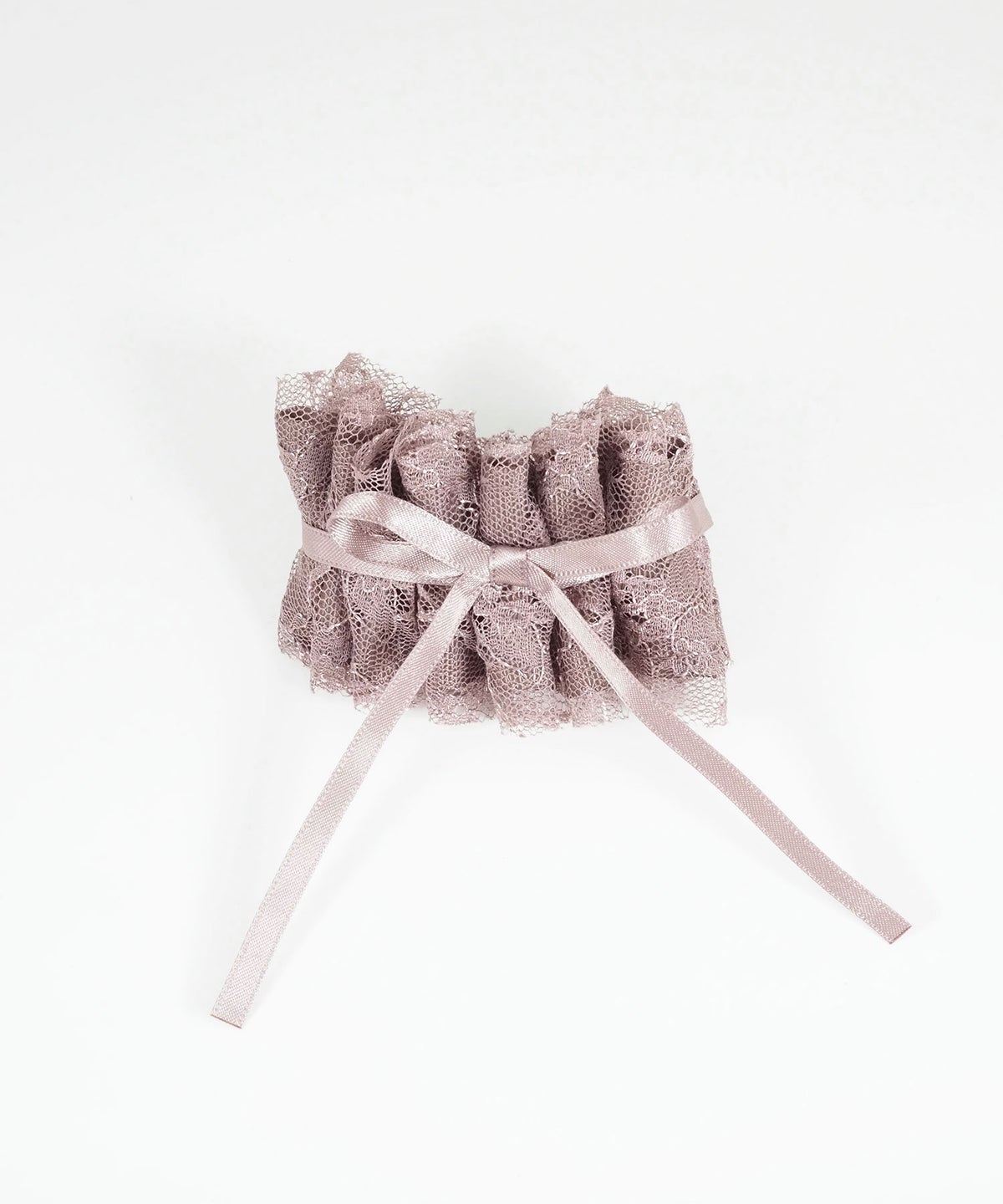 レースフリルリボンバレッタ