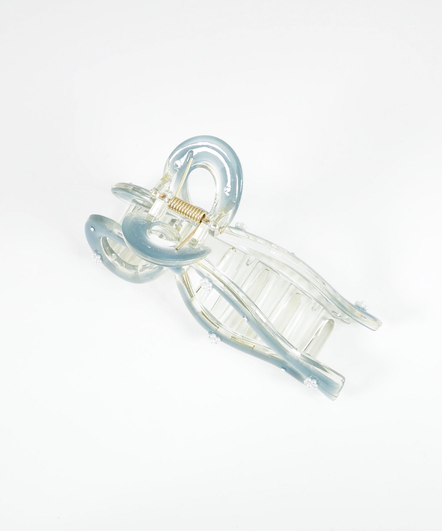 ニュアンスカラーリボンバンスクリップ