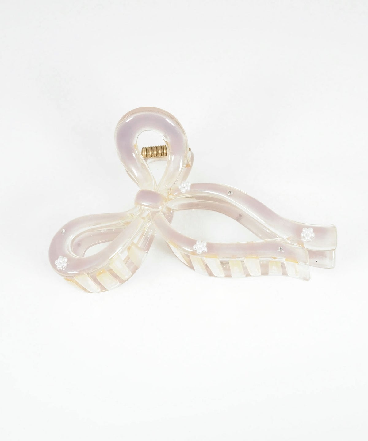 ニュアンスカラーリボンバンスクリップ