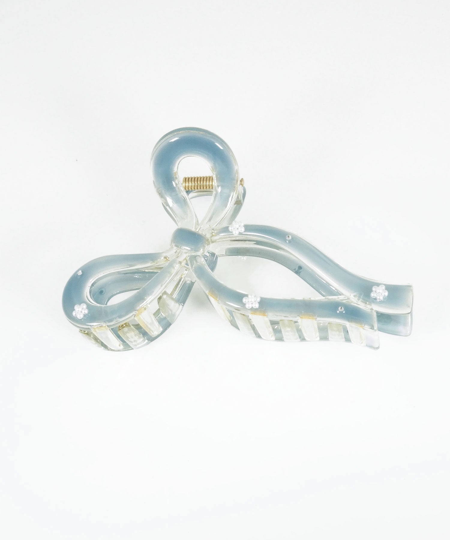 ニュアンスカラーリボンバンスクリップ