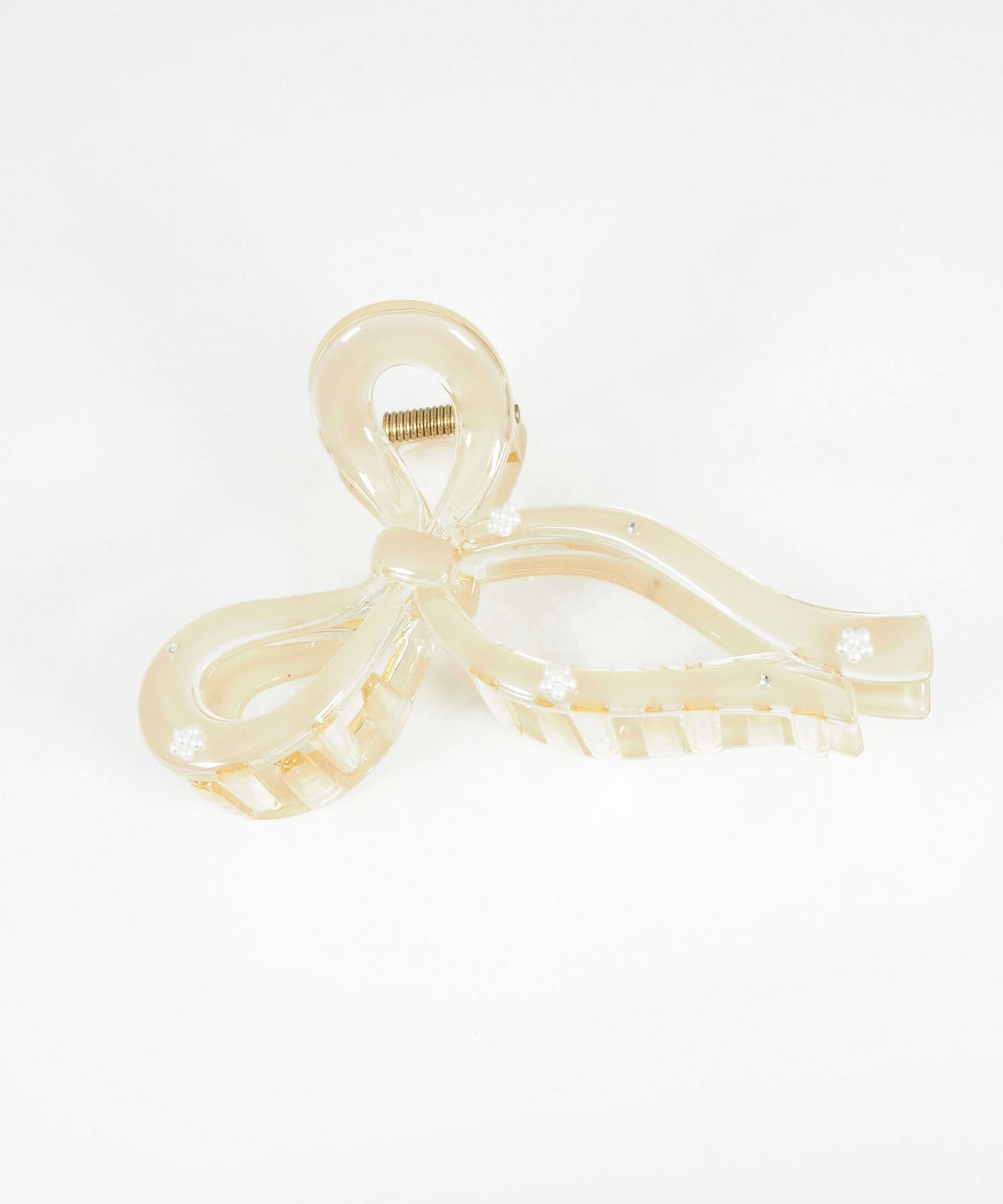 ニュアンスカラーリボンバンスクリップ