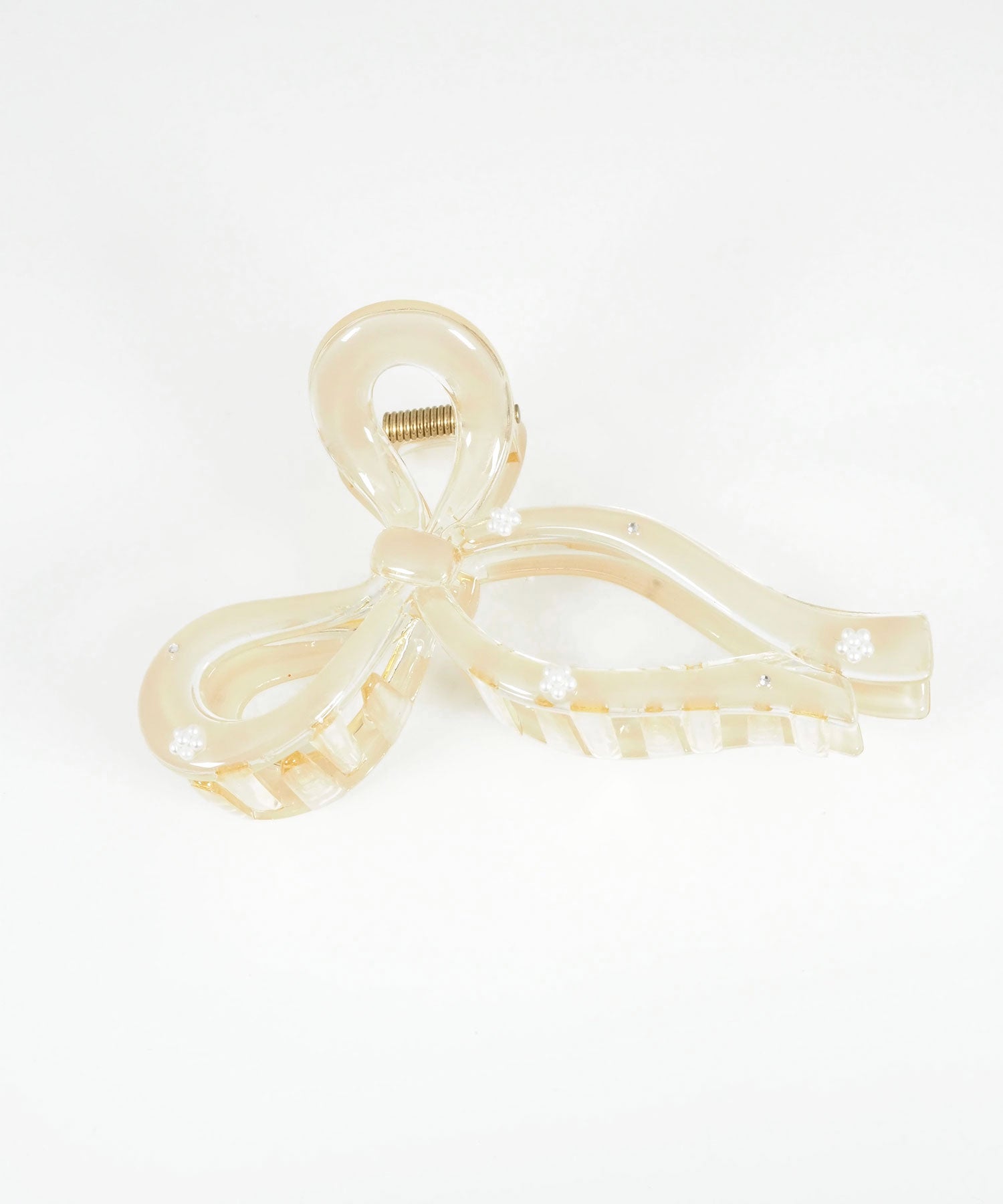 ニュアンスカラーリボンバンスクリップ