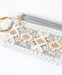 アンティークレース刺繍チャームポーチ | 【公式】MUK ONLINE SHOP 