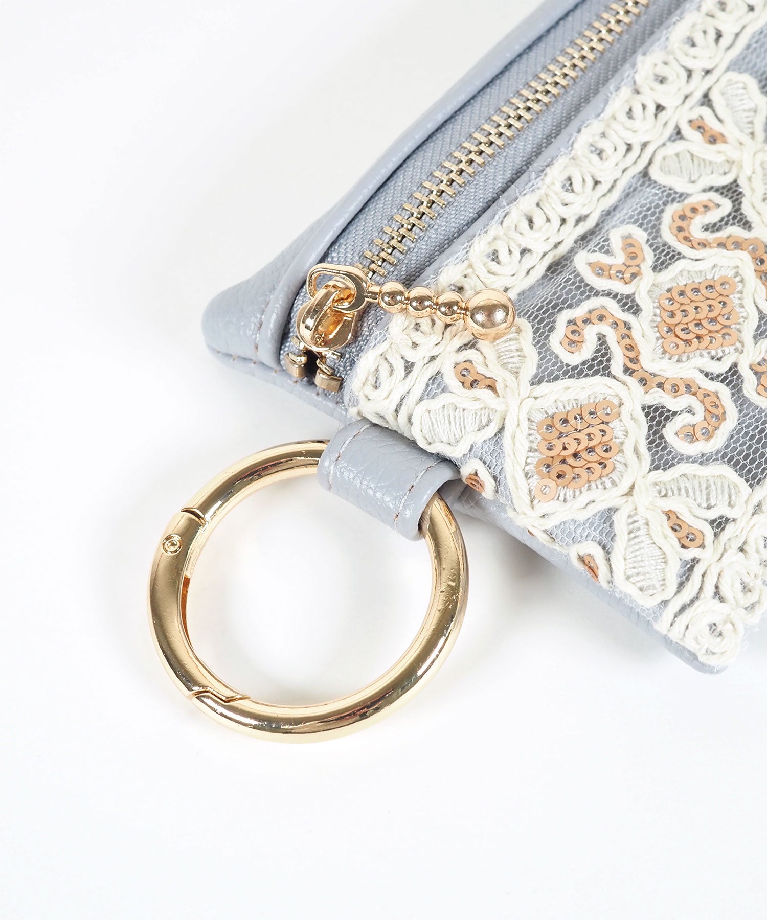 アンティークレース刺繍チャームポーチ | 【公式】MUK ONLINE SHOP