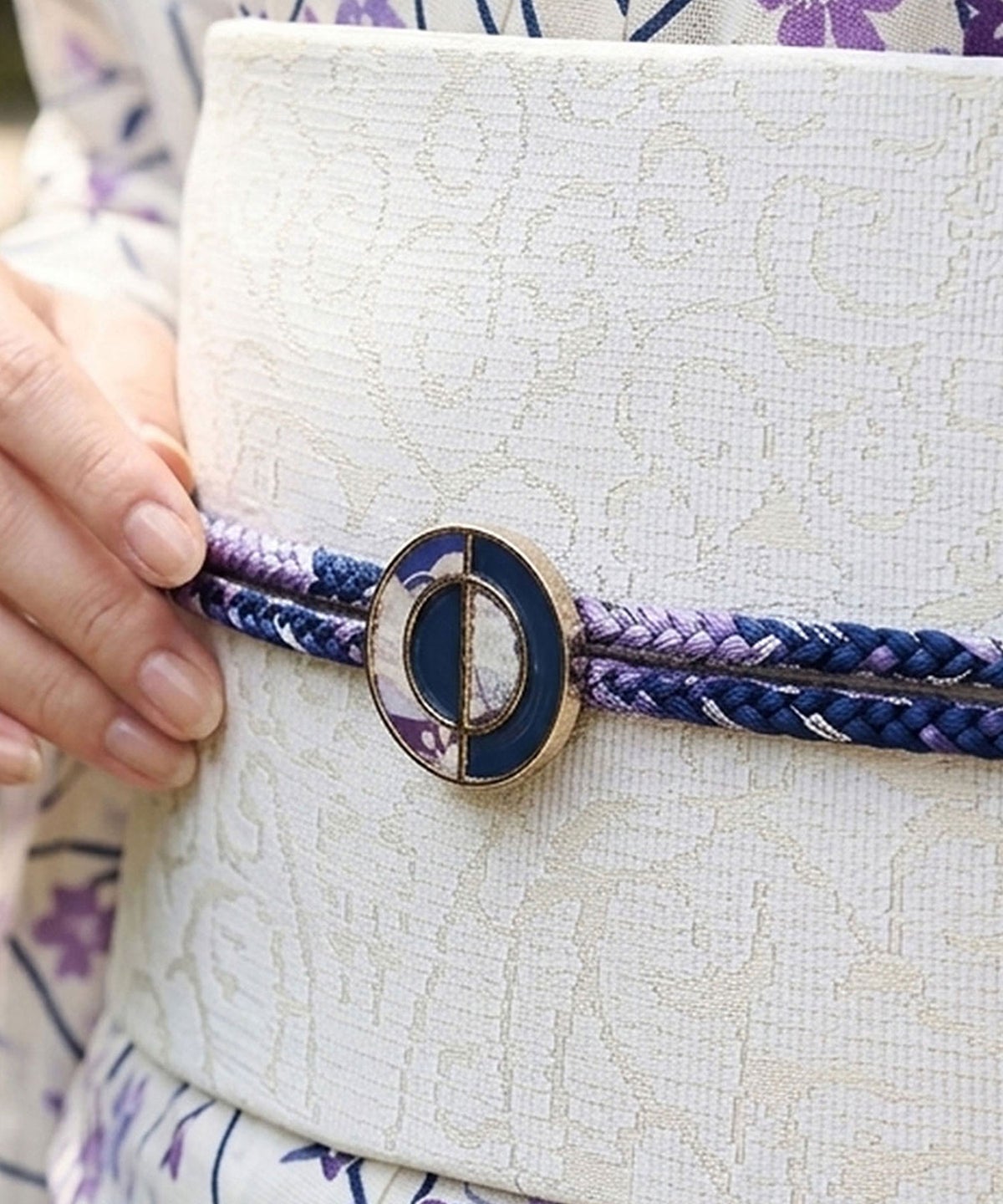 和モダンライン帯留め