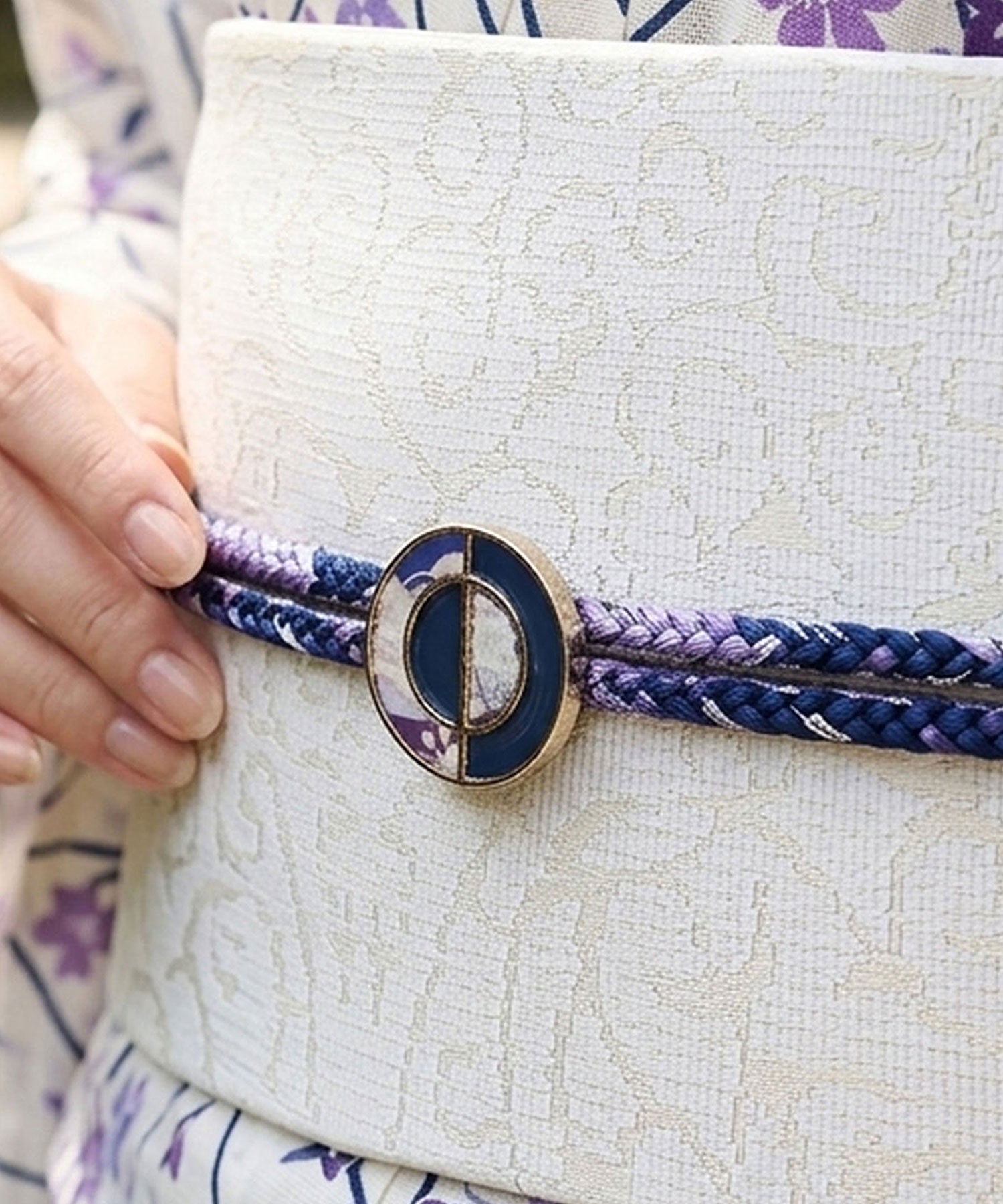 和モダンライン帯留め