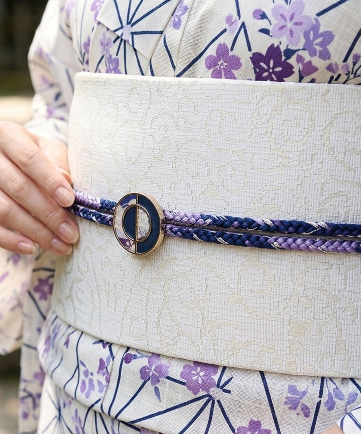 和モダンライン帯留め