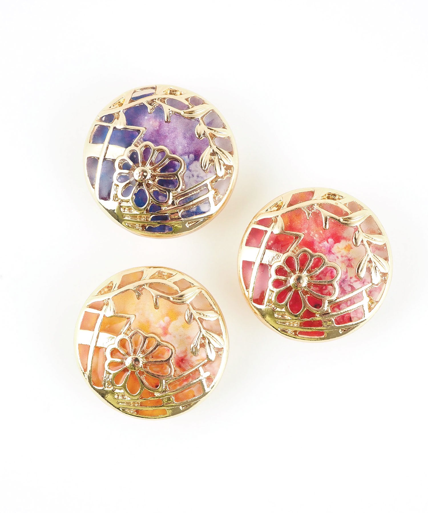 透かしガーデン帯留め