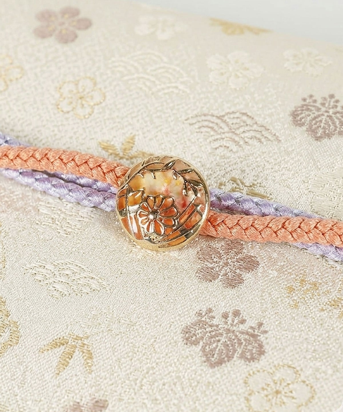 透かしガーデン帯留め