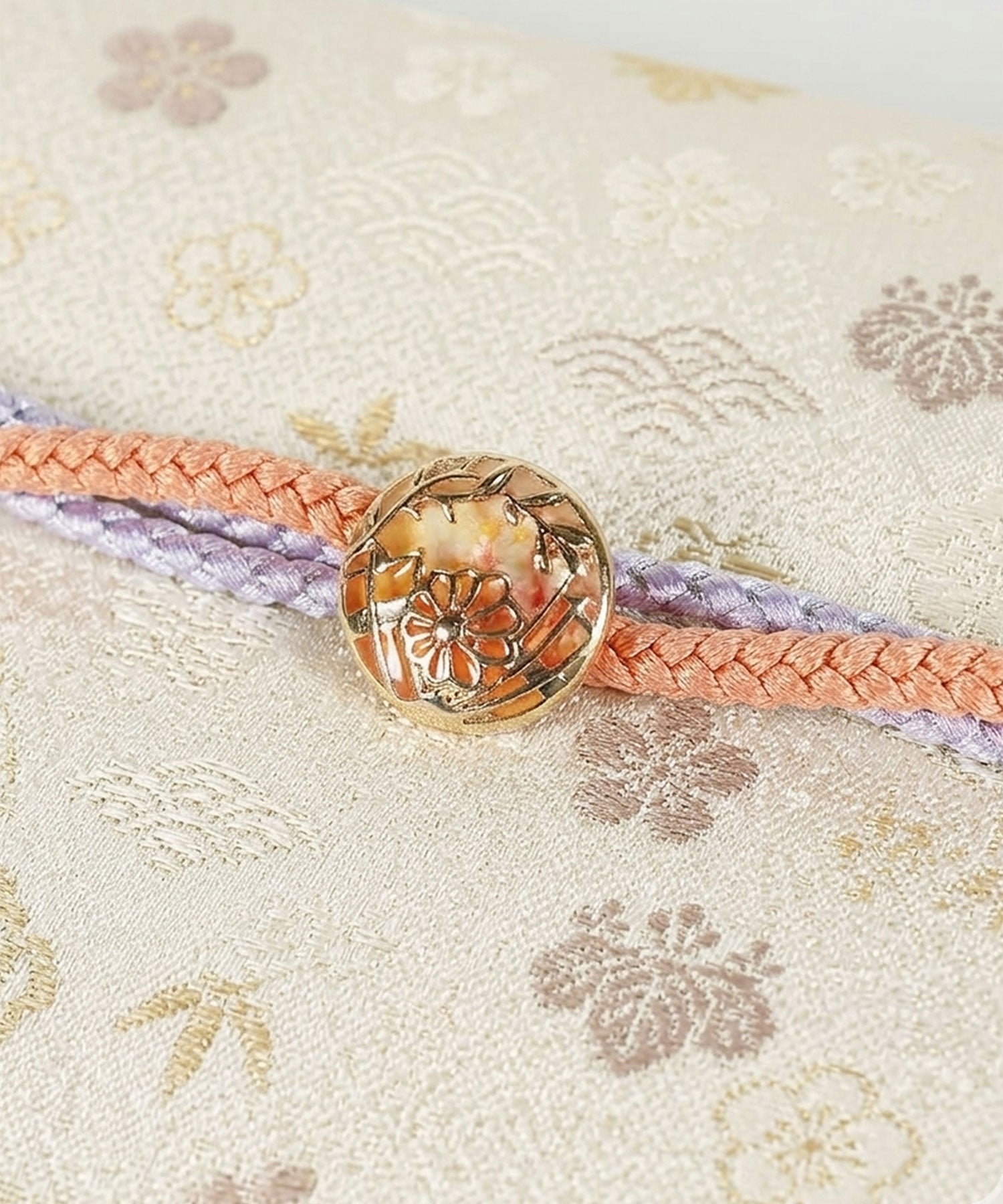 透かしガーデン帯留め