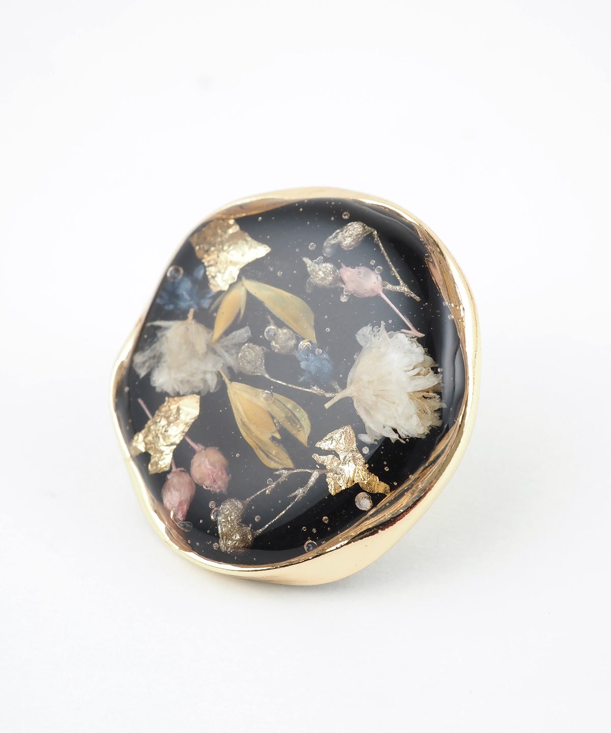 金彩ボタニカル帯留め