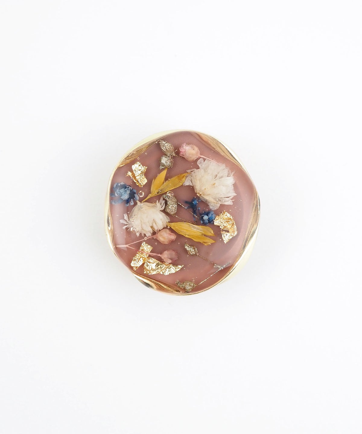 金彩ボタニカル帯留め