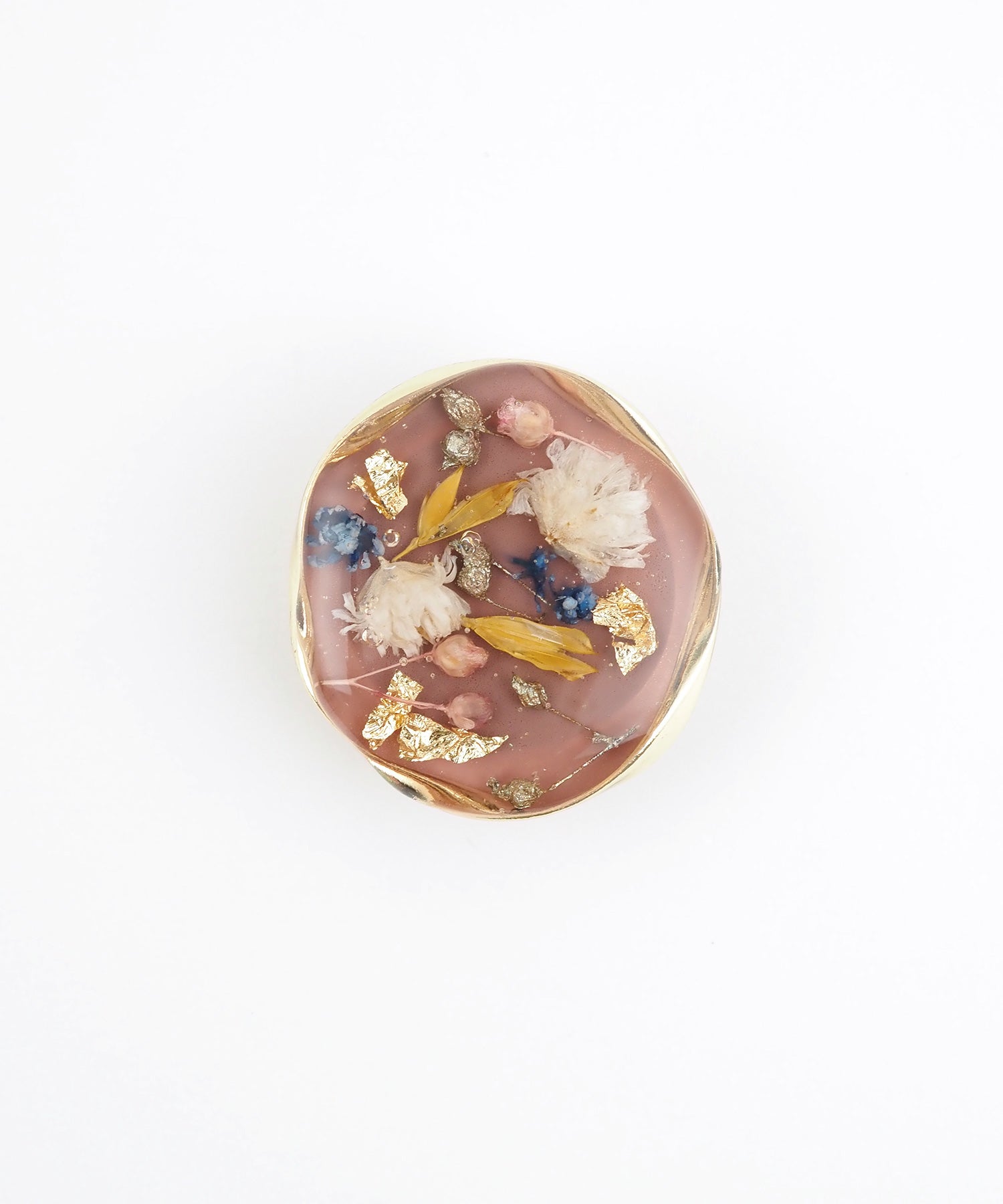 金彩ボタニカル帯留め