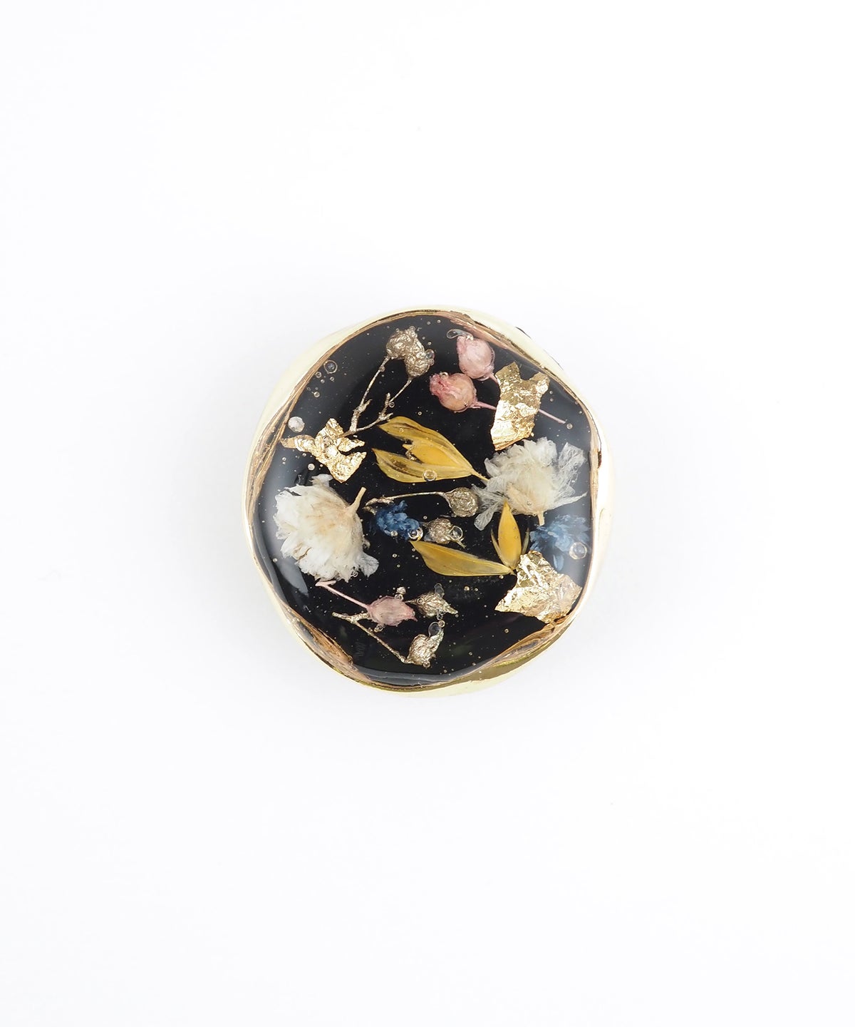 金彩ボタニカル帯留め