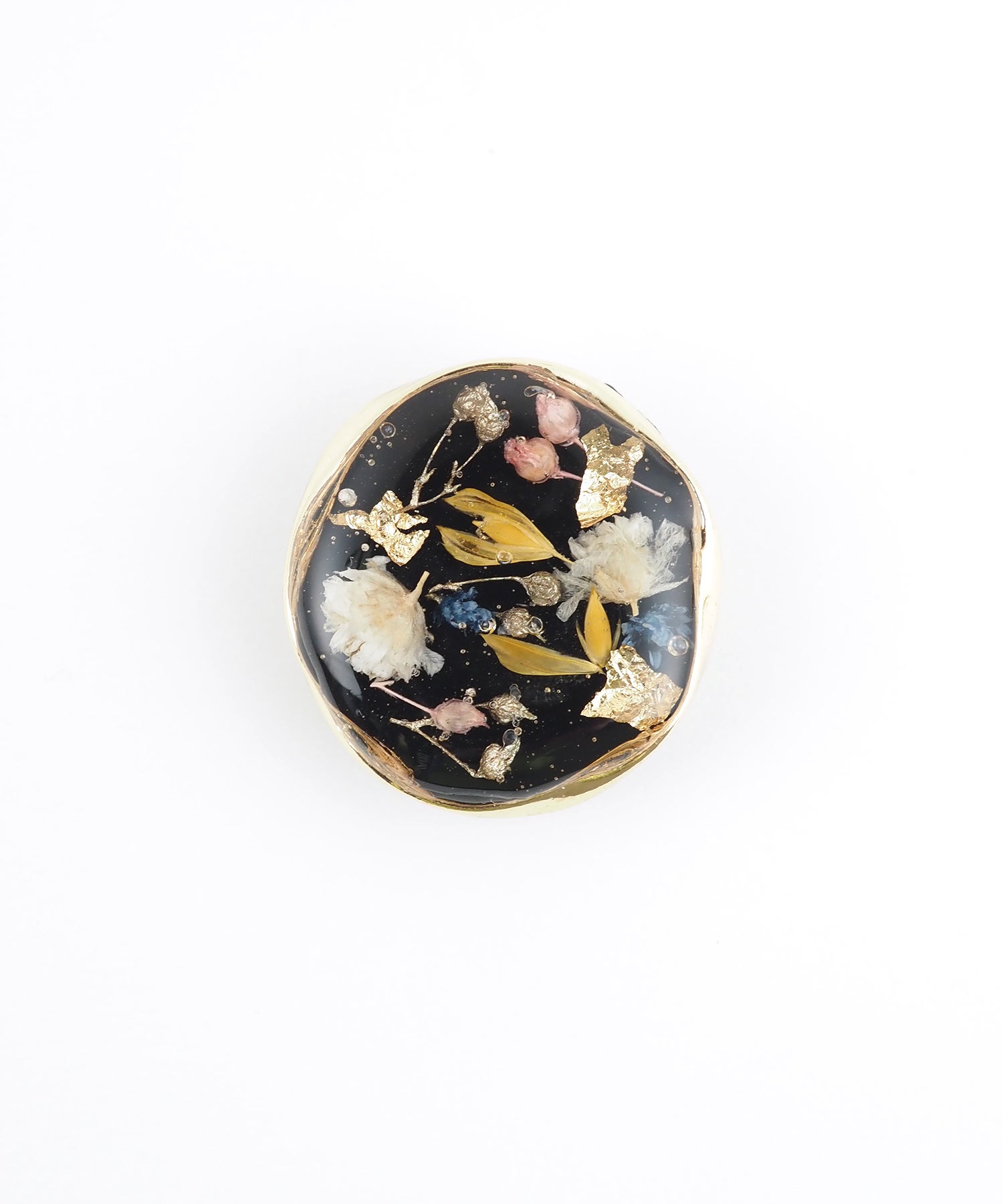 金彩ボタニカル帯留め