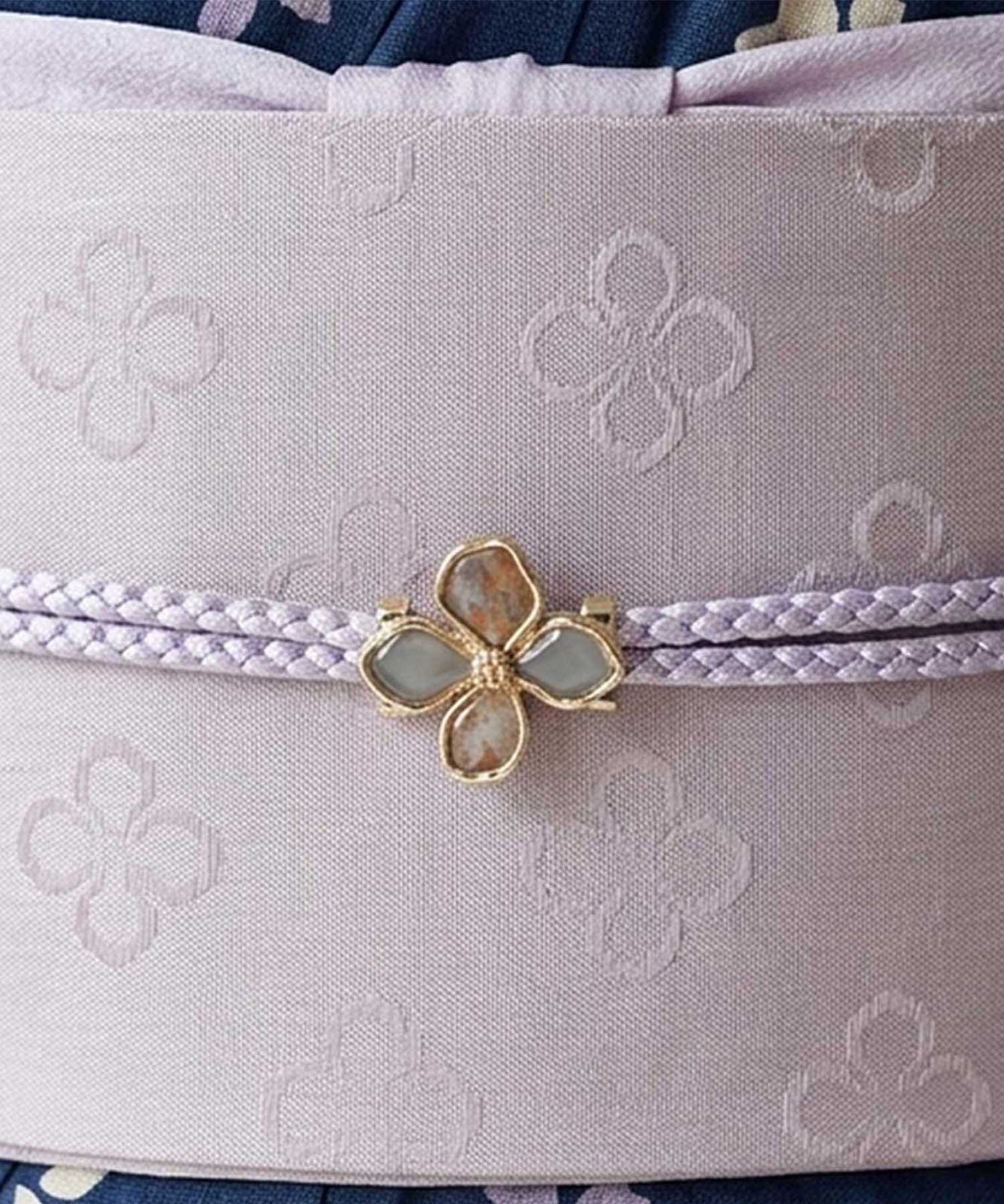 アンティークフラワー帯留め