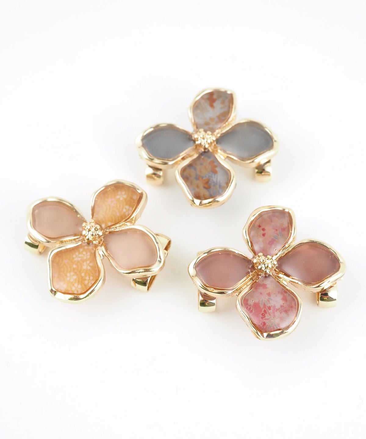 アンティークフラワー帯留め