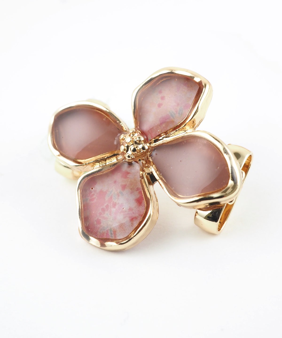 アンティークフラワー帯留め