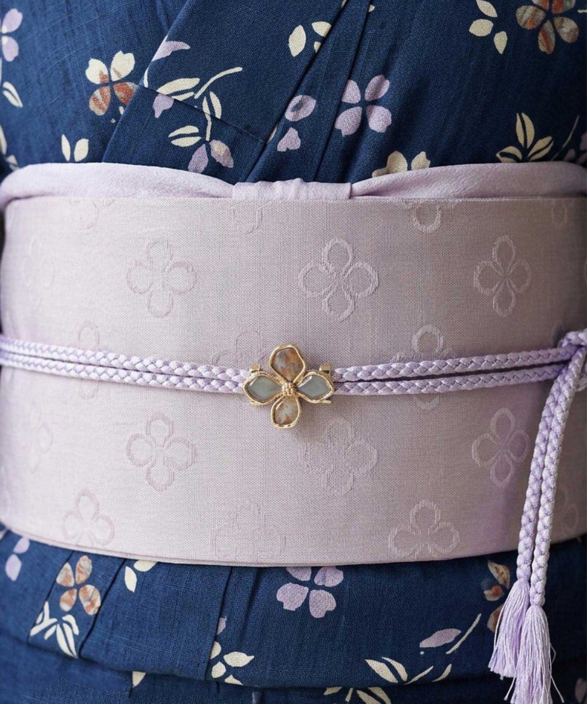 アンティークフラワー帯留め