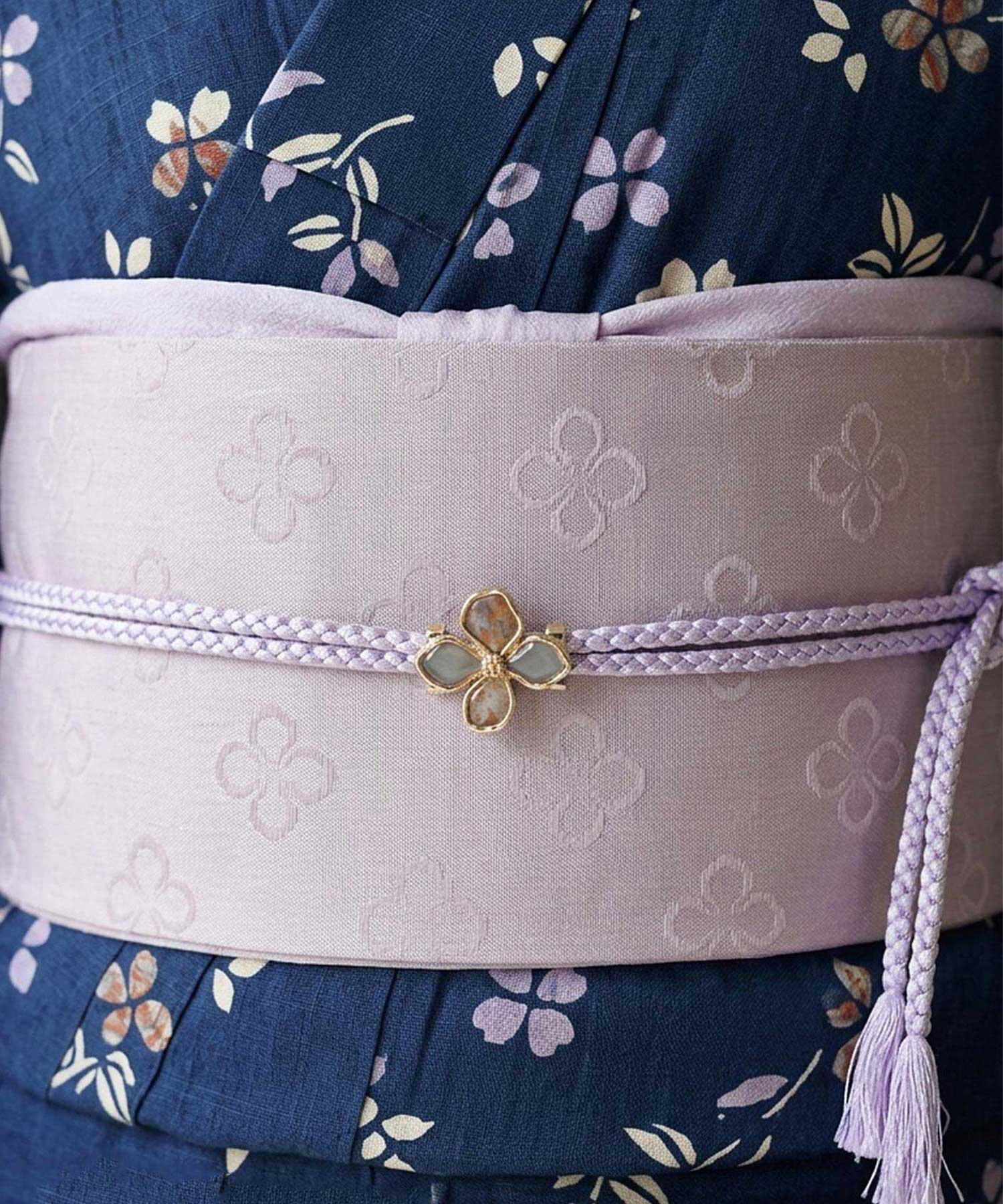 アンティークフラワー帯留め