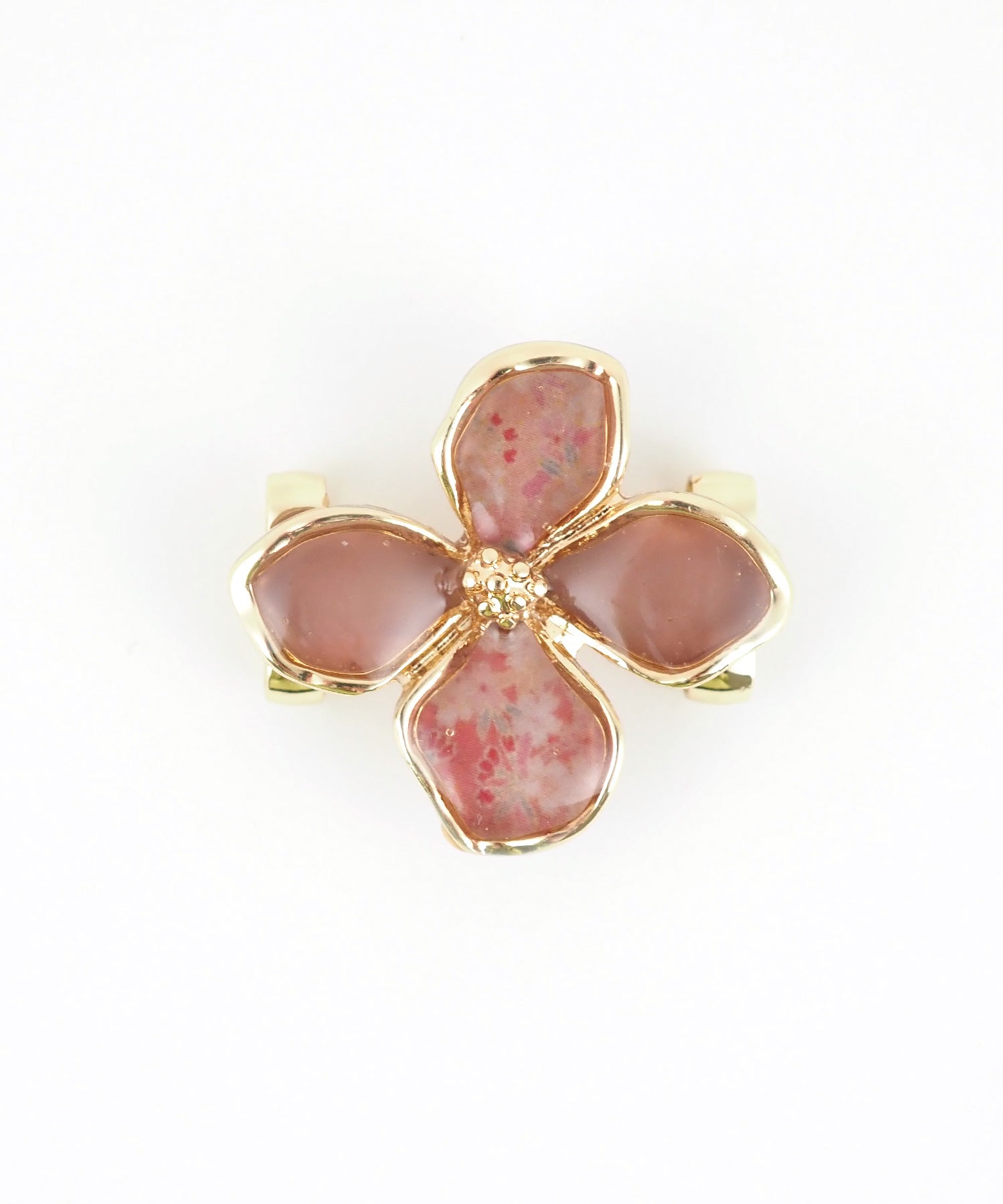 アンティークフラワー帯留め