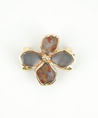 アンティークフラワー帯留め