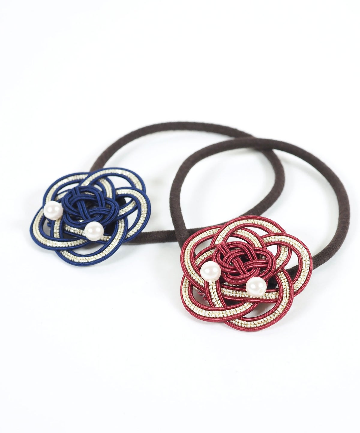 和モダン水引ヘアポニー