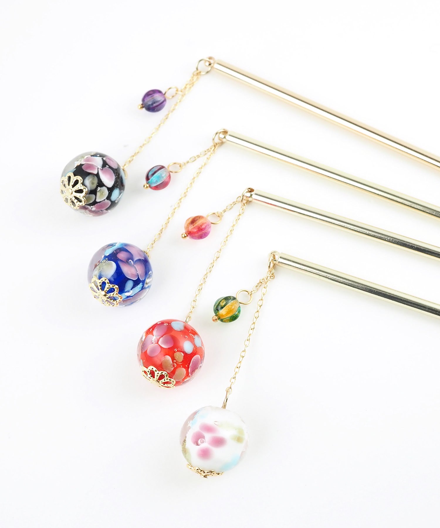 【値段交渉OK】　象嵌　玉かんざし 点打ち花玉とんぼ玉かんざし【雅 -MIYABI-】 | 【公式】MUK ONLINE