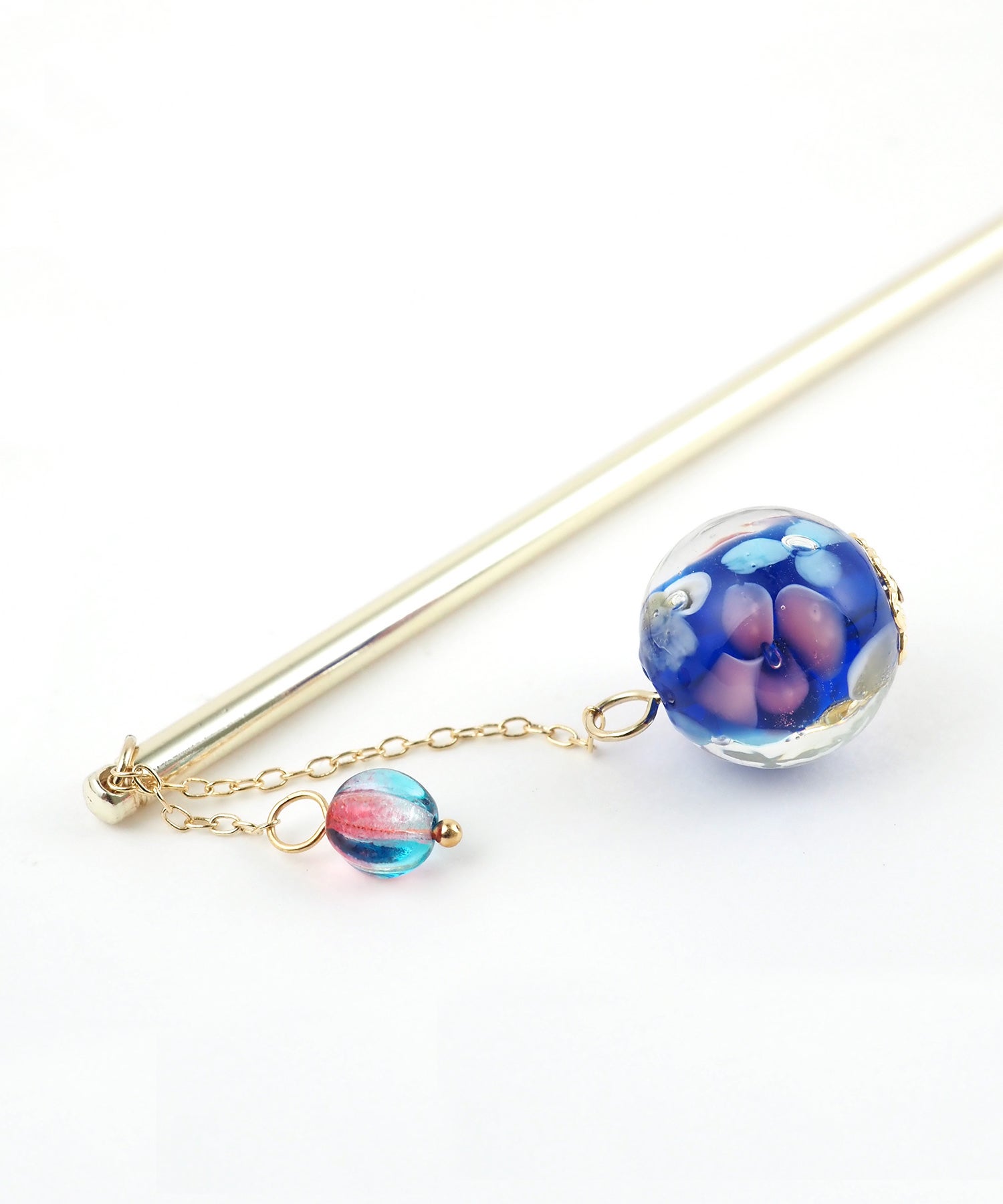 手まりとんぼ玉かんざし