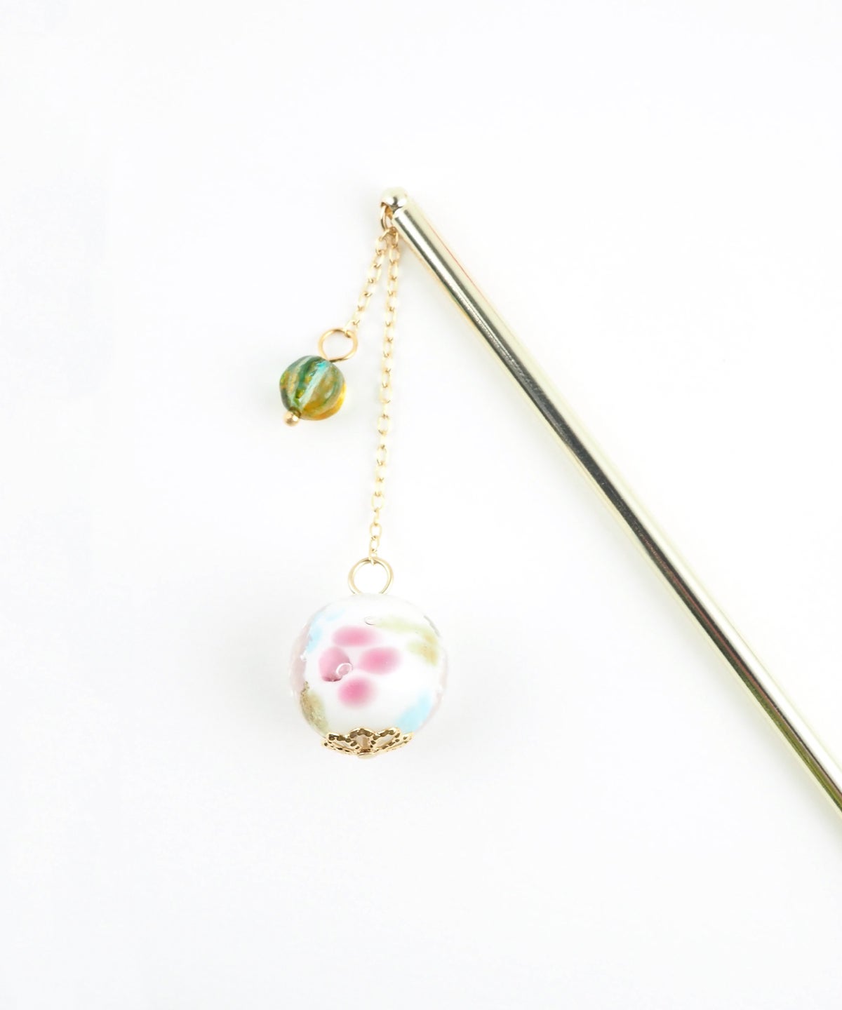 手まりとんぼ玉かんざし