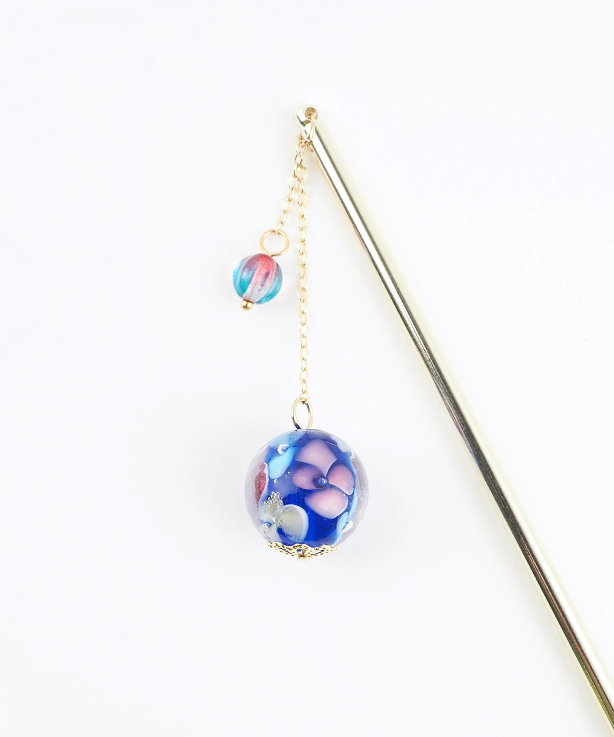 手まりとんぼ玉かんざし