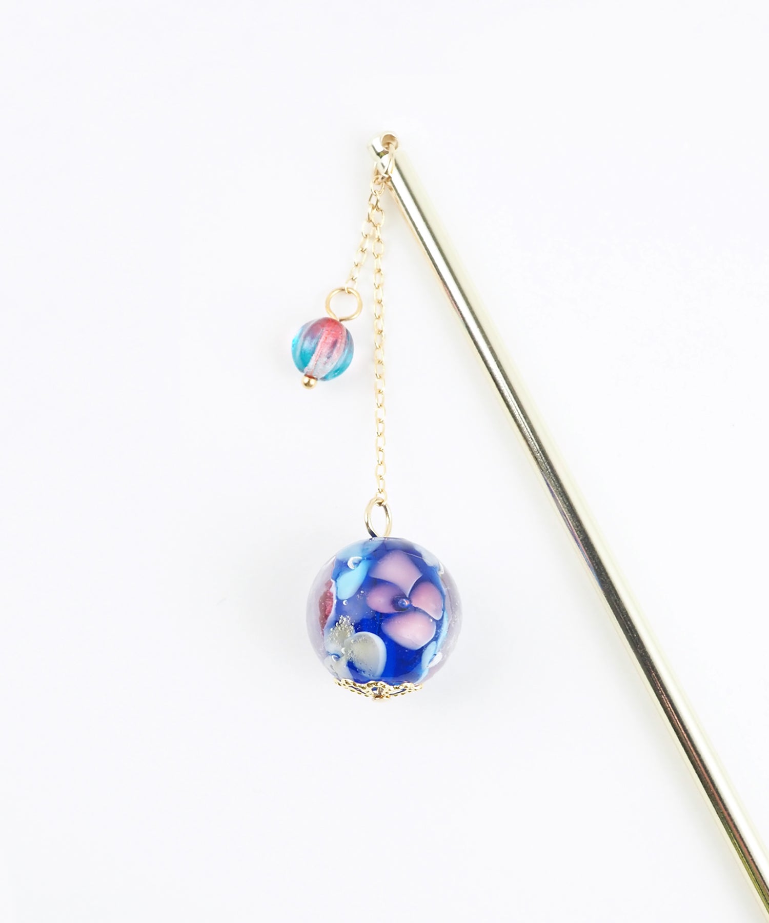 手まりとんぼ玉かんざし