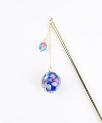 手まりとんぼ玉かんざし