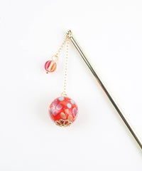 手まりとんぼ玉かんざし