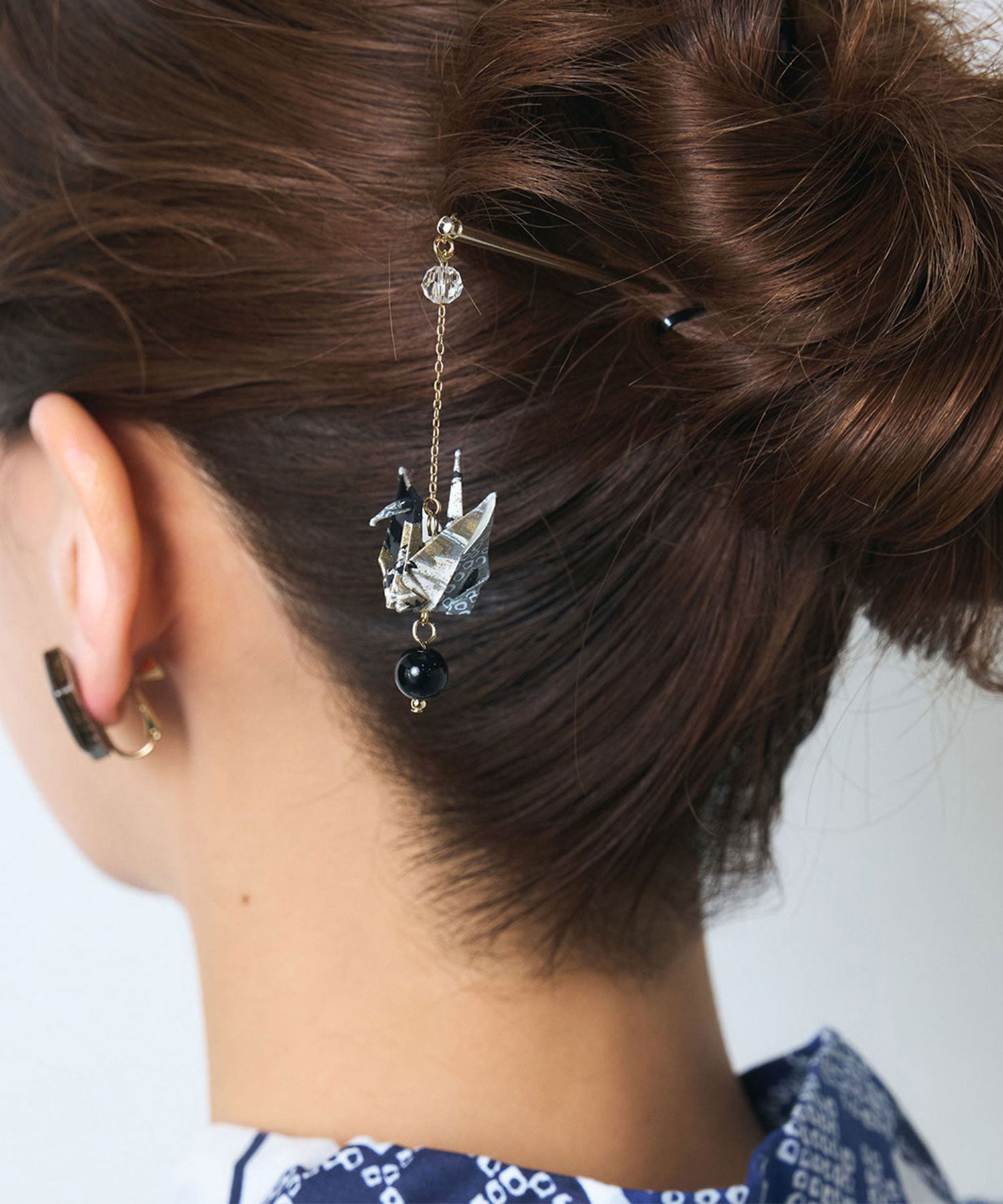 折り鶴かんざし