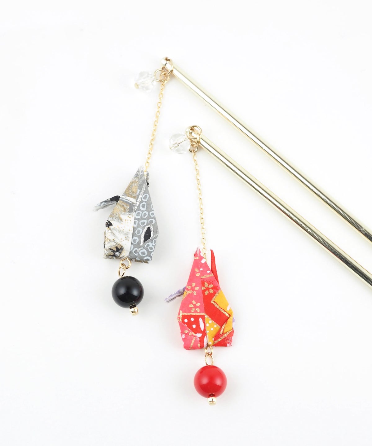 折り鶴かんざし