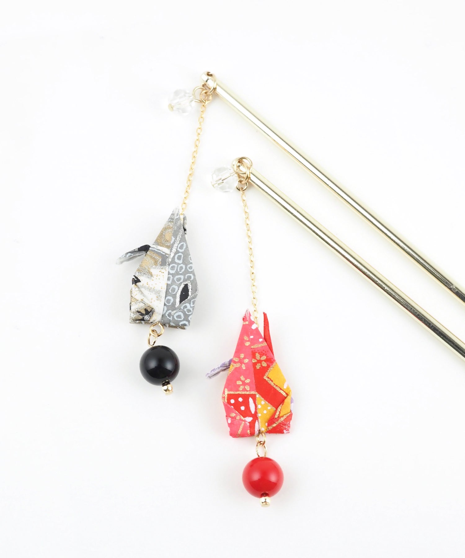 折り鶴かんざし